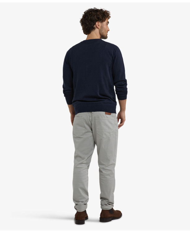 Fine Merino C-Neck Sweater 100% Extra Fine Merinowol Heren