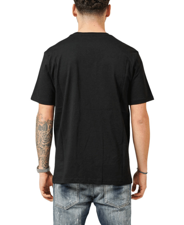 MIJN MERK ONDERSTEBOVEN BORST ZWARTE T-SHIRT MANNEN