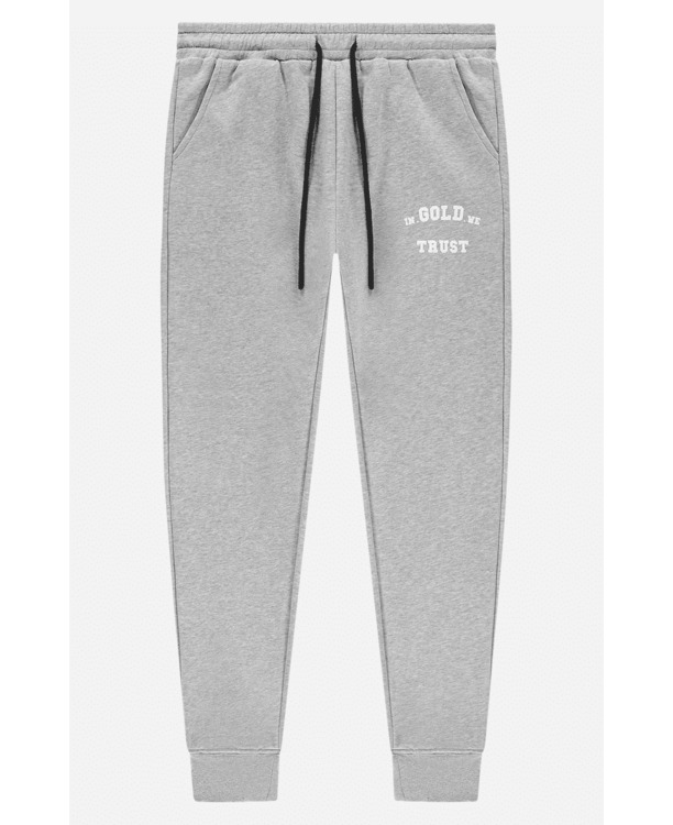 De Out Pants Grijs Melange Unisex