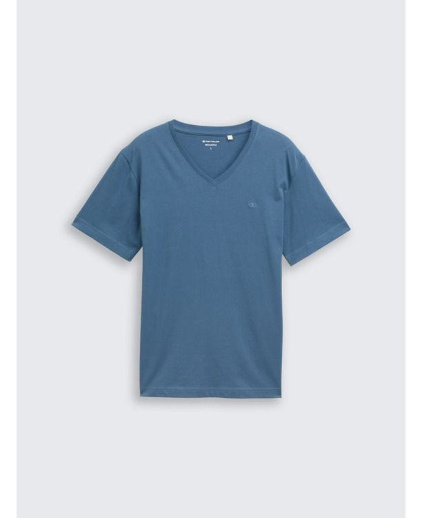 Basic T-shirt met V-hals