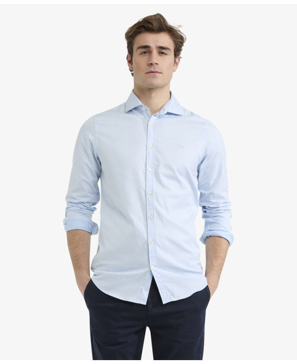 Satin Twill Shirt 100% Cotton Heren