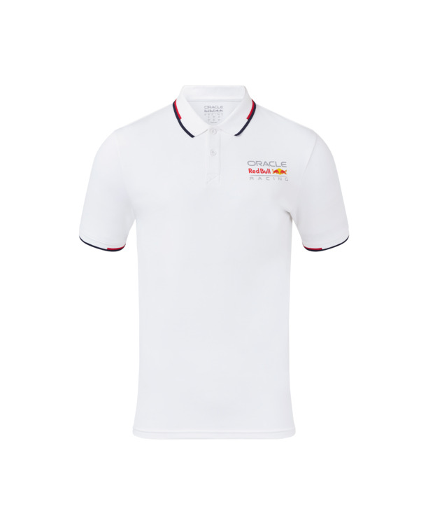 Full colour Logo Polo - Wit - Red Bull Racing