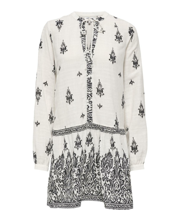 Regular Fit V-Neck Long Sleeves (L/S) Regular fit zomerjurk met lange mouwen