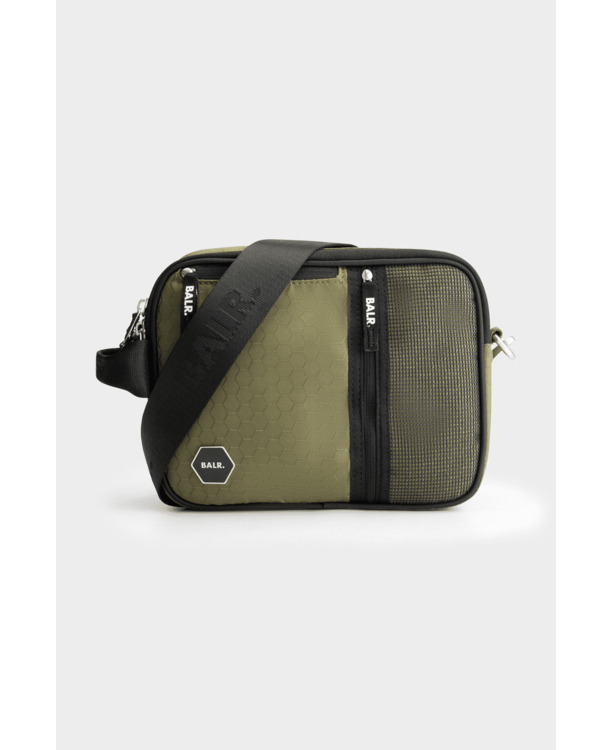 BALR. Hexagon Shoulder Bag Sphagnum