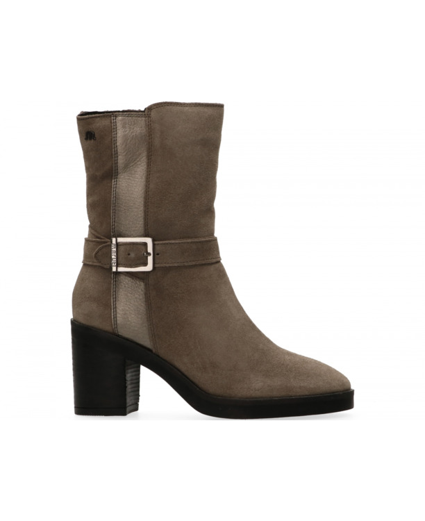 Veda Enkellaarsjes op hak Taupe