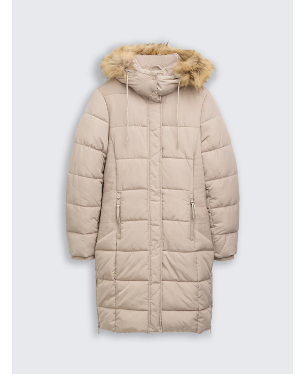 Pufferjacks met afneembare capuchon