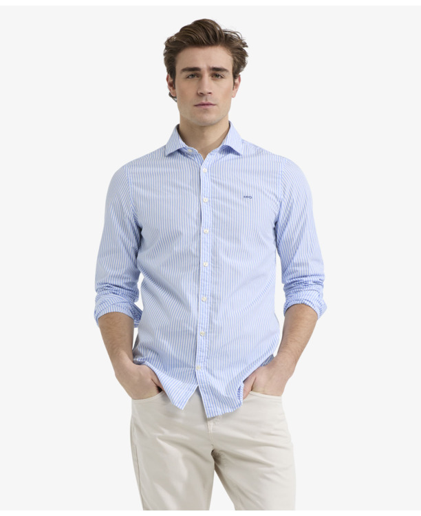 Stripe Shirt 100% Cotton Heren