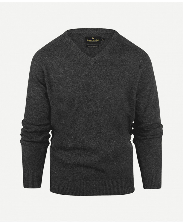 Lambswool V- neck Sweater