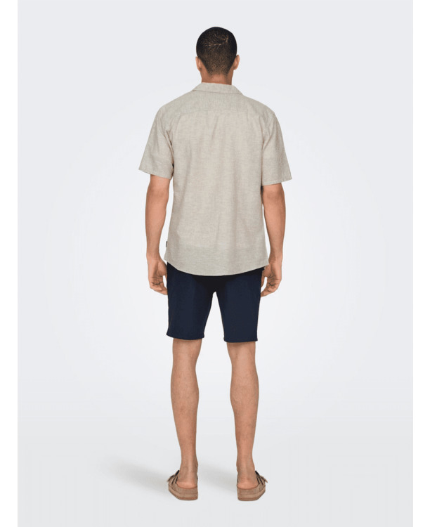 Slim Fit Resort Kraag Korte Mouwen (K/M) Heren