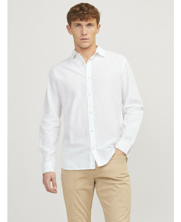 Slim Fit Band Collar Long Sleeves (L/S)
