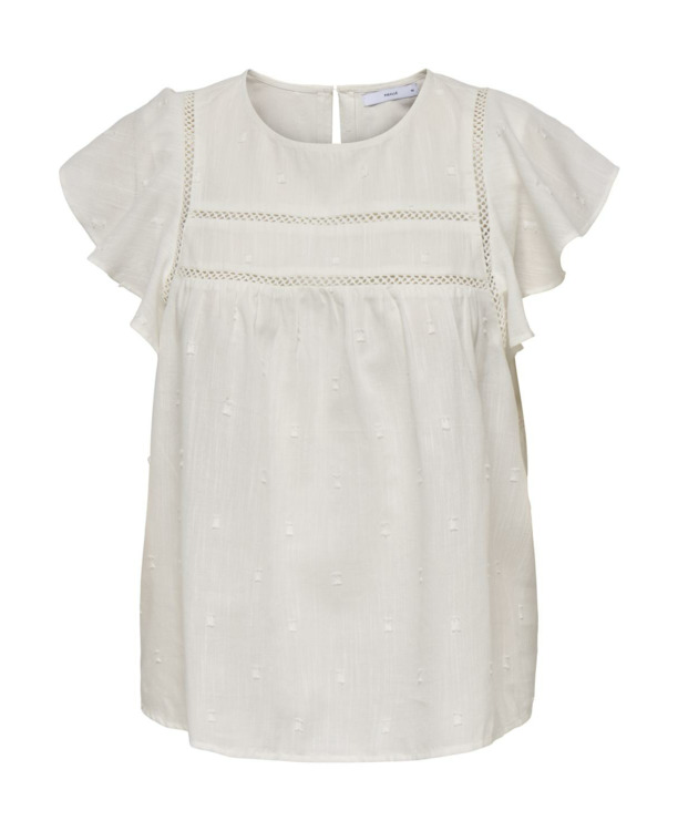 Regular Fit O-Neck Sleeveless (S/L) Prachtige top met ronde hals en knoopsluiting
