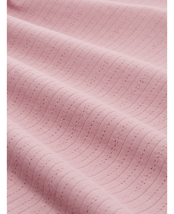 Shirt met lange hals en ondoorzichtige kraag