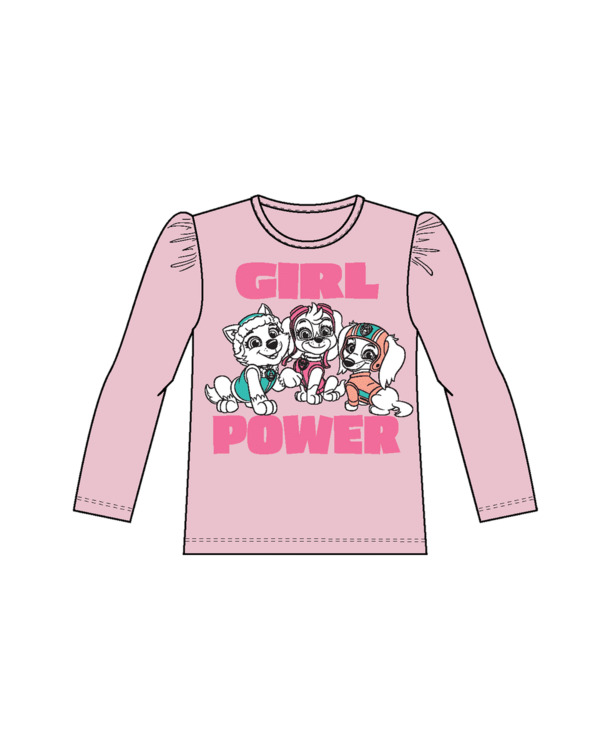 Normale pasvorm ronde hals lange mouwen (L/S) Meisjes