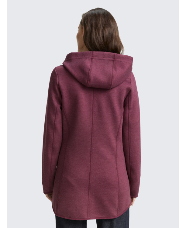 Hoodie-sweater in twilllook