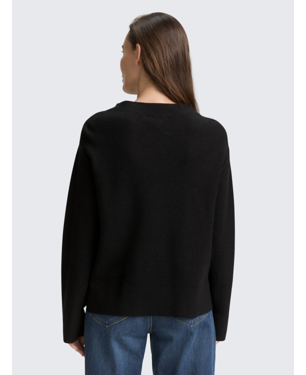 Uitgebreide trui met opstaande Kraag