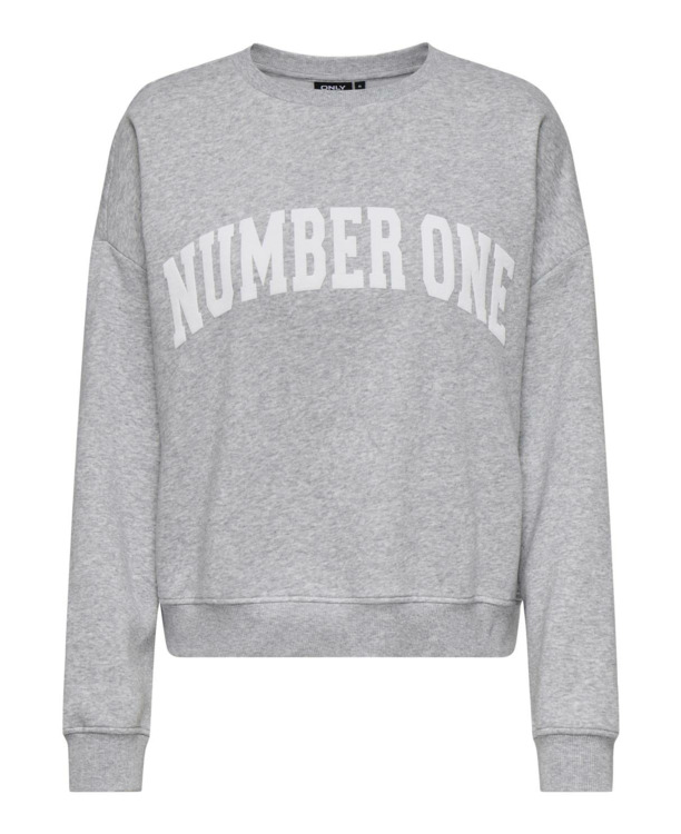 Loose Fit O-Neck Long Sleeves (L/S) Sweatshirt met print