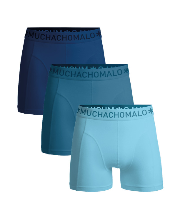 Heren 3-pack Boxershorts Microvezel Effen Blue