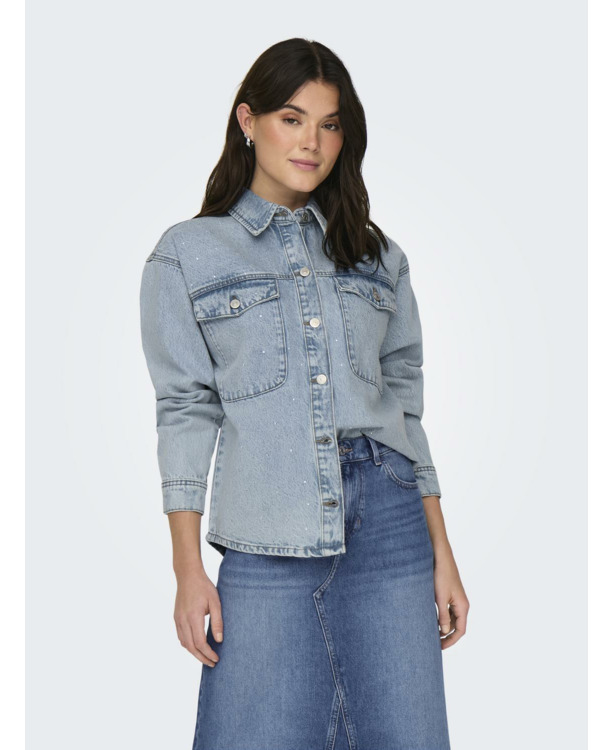 Spread Collar Long Sleeves (L/S) Spijkerjack met lange mouwen en verlaagde schouders
