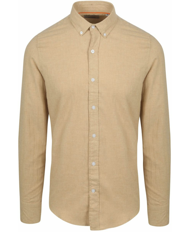 Suitable Overhemd Flanel Beige