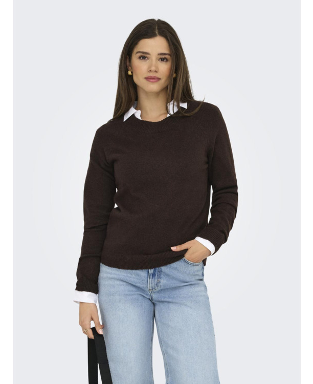 Regular Fit O-Neck Long Sleeves (L/S) Gebreide trui met O-hals