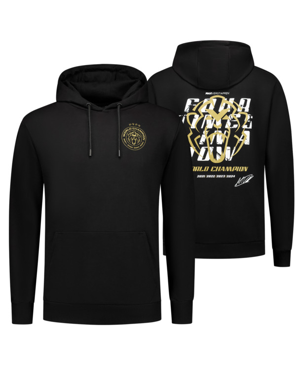 Four Times In A Row - Hoodie - Zwart