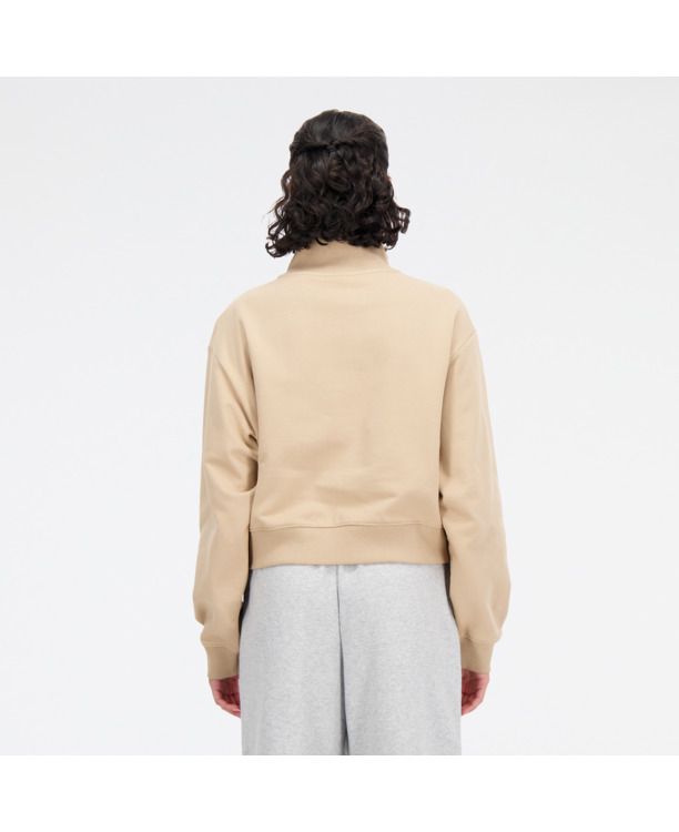 New Balance Dames Athletics Pullover Beige French Terry