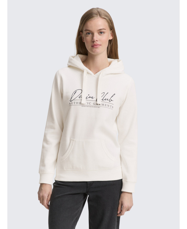 Hoodie met logo-opdruk
