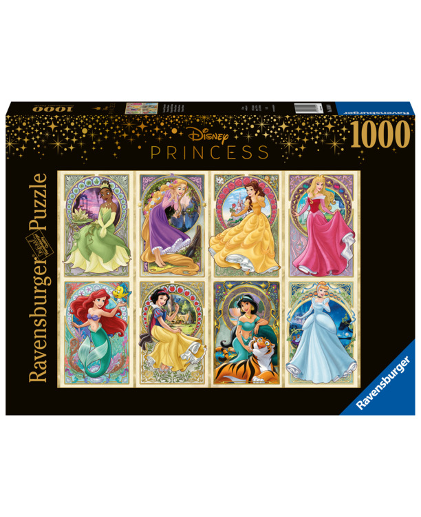 Ravensburger puzzel Disney Art Nouveau Prinsessen - Legpuzzel - 1000 stukjes
