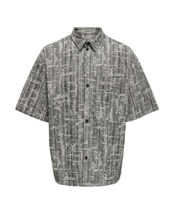 Relaxed Fit Shirt Kraag Korte Mouwen (K/M) Heren