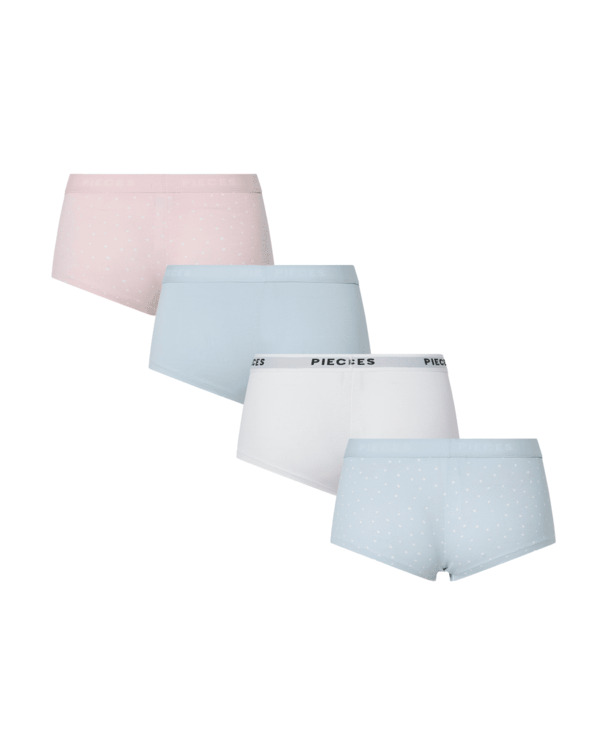 PCLOGO LADY 4 PACK AOP/SOLID NOOS B