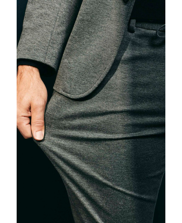 Suitable Jersey Suit Antraciet