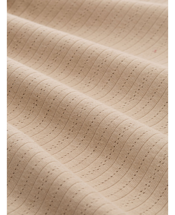 Shirt met lange hals en ondoorzichtige kraag