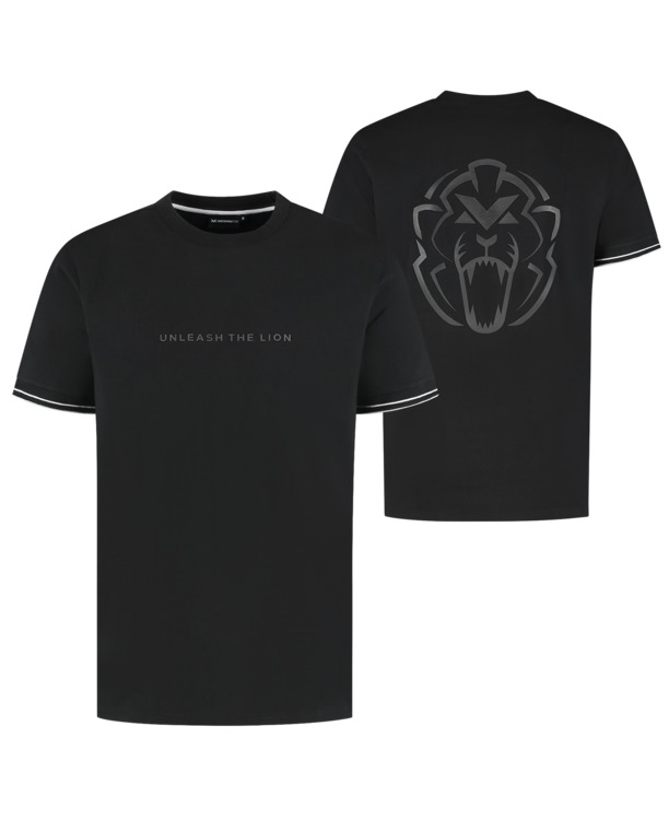 T-shirt - Zwart - Unleash The Lion