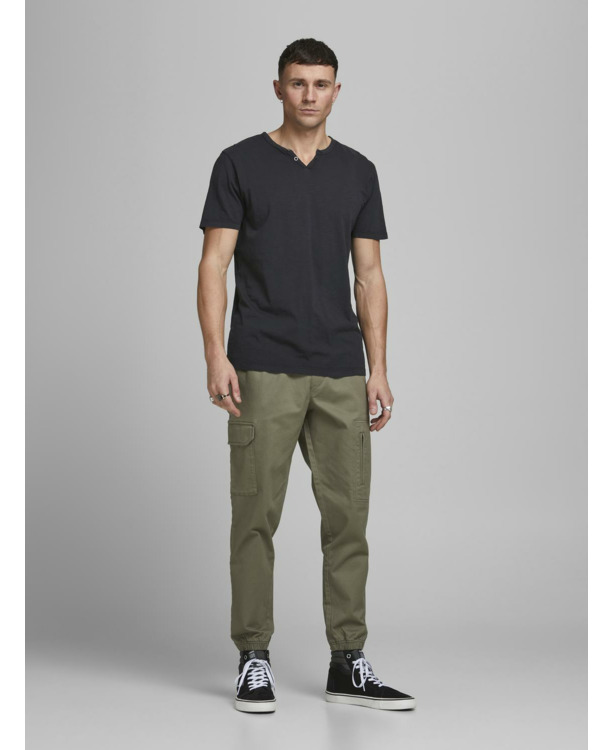 Slim Fit Split Neck Short Sleeves (S/S)