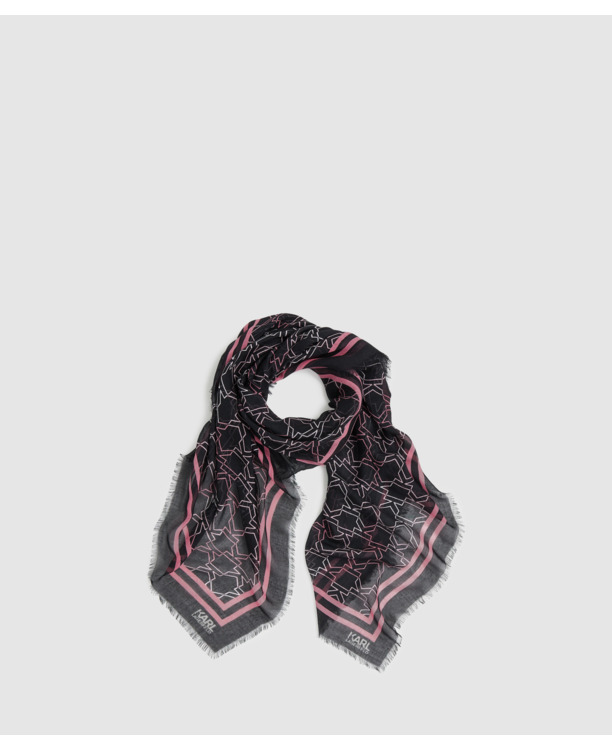 K/MONOGRAM SCARF