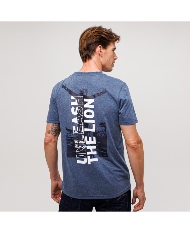 T-Shirt - Heather Blue - Unleash The Lion