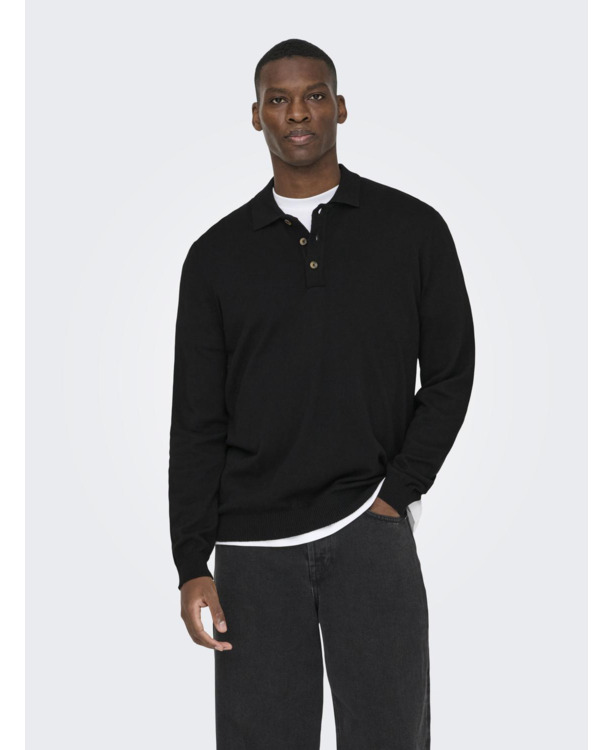 Polo met lange mouwen (L/S) met normale pasvorm Heren