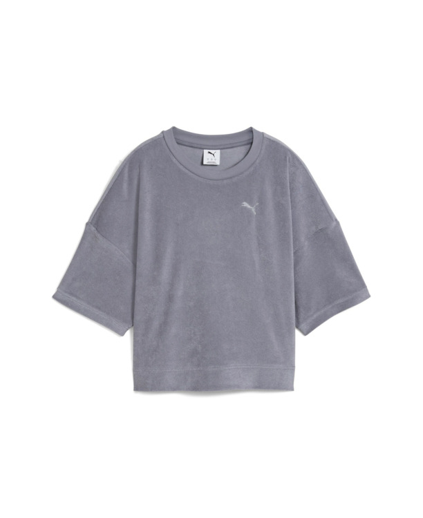 Toweling Cat Cropped Tee