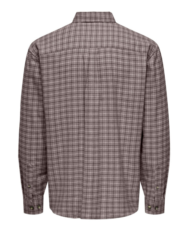 Losse pasvorm overhemdkraag lange mouwen (L/M) Heren