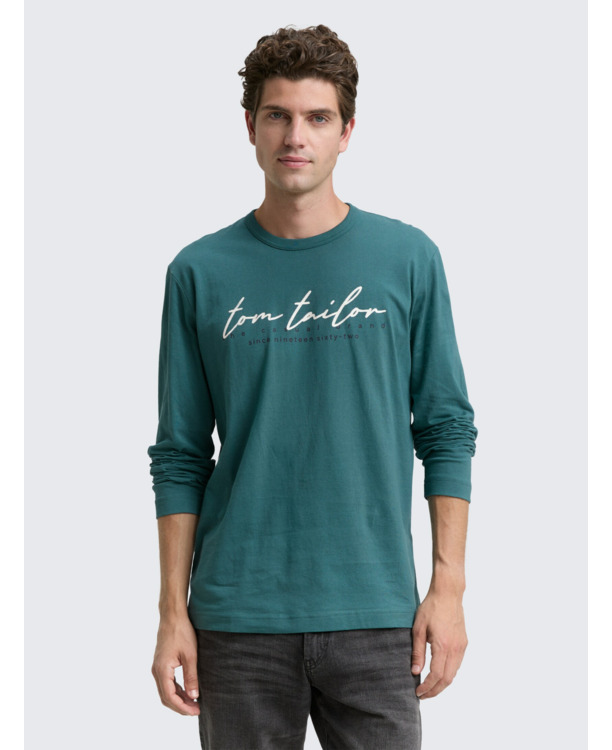 Shirt met lange mouwen en logoprint