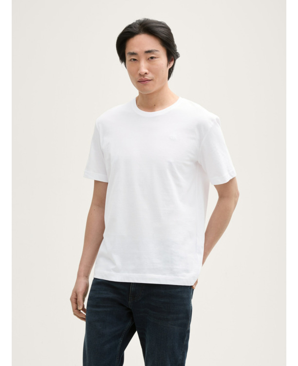 Basic T-shirt met opdruk logo