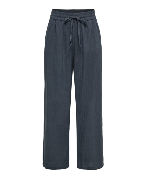 Regular Fit Basic elastische taillebroek met zijzakken