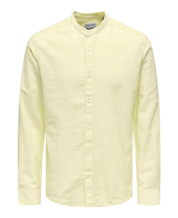 Slim Fit China Kraag Lange Mouwen (L/M) Heren