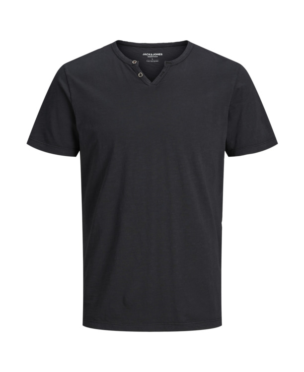 Slim Fit Split hals T-shirt (S/S)