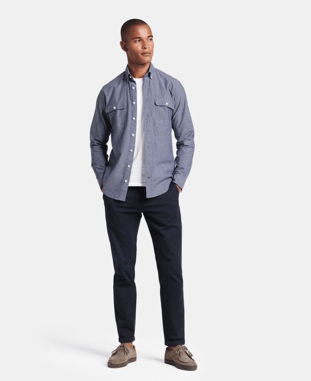 Felix Two-Pocket Chambray