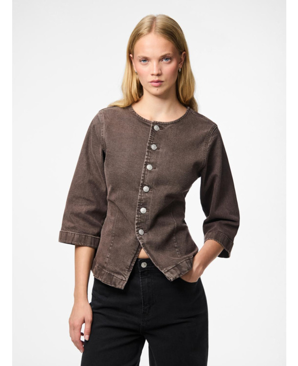 Slim Fit Cut Away Collar 3/4 Sleeves (3/4)