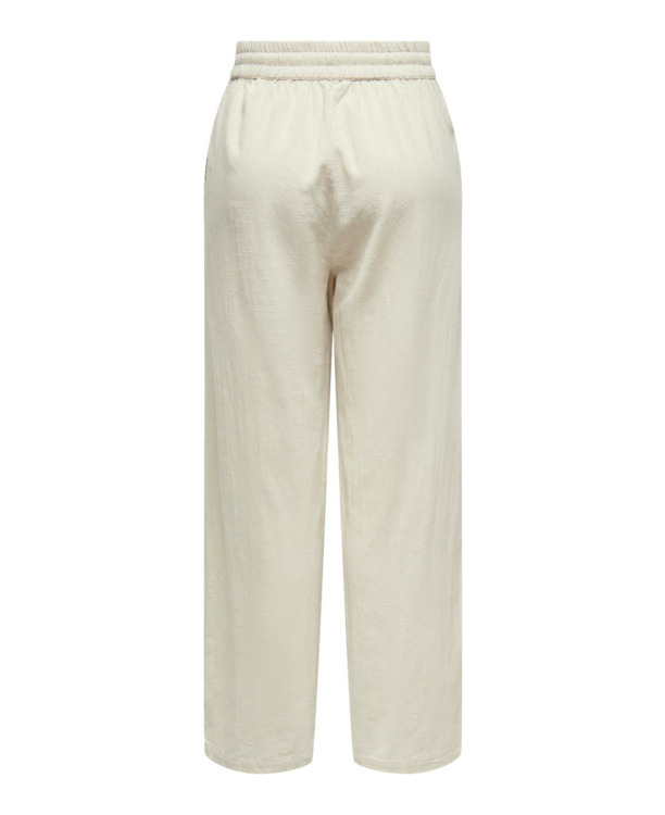 Regular Fit Basic elastische taillebroek met zijzakken