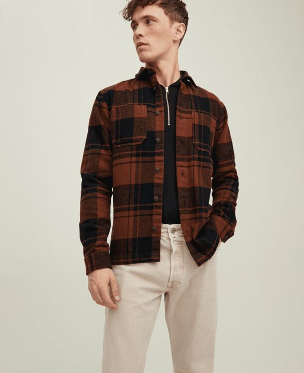 JJELOGAN CHECK OVERSHIRT L/S SN