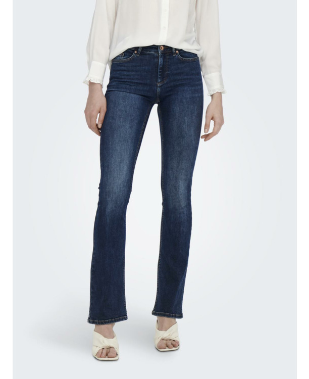 Flared Fit Jeans met uitlopende taille en uitlopende taille met zakken aan de voorkant