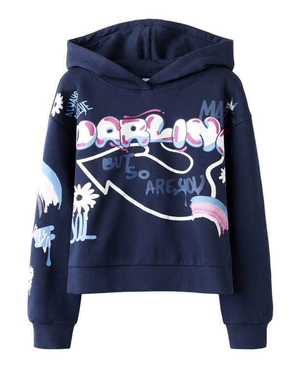 Losse Fit Hoodie Lange Mouwen (L/M) Meisjes